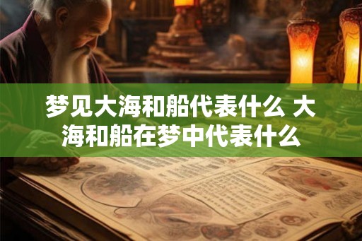 梦见大海和船代表什么 大海和船在梦中代表什么