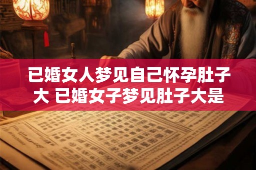 已婚女人梦见自己怀孕肚子大 已婚女子梦见肚子大是否预示着什么