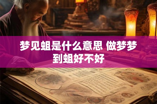 梦见蛆是什么意思 做梦梦到蛆好不好
