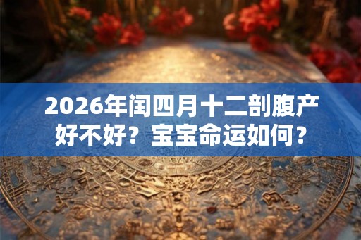 2026年闰四月十二剖腹产好不好？宝宝命运如何？