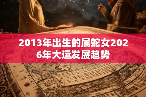 2013年出生的属蛇女2026年大运发展趋势