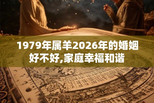 1979年属羊2026年的婚姻好不好,家庭幸福和谐