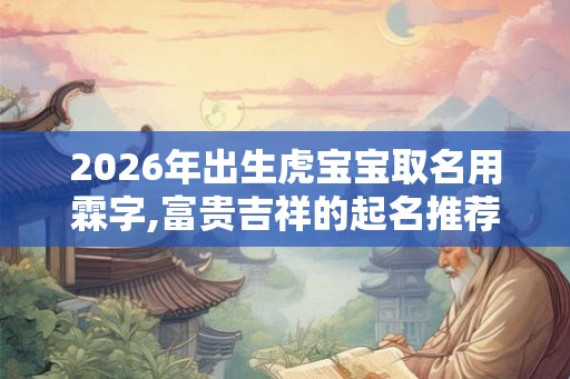 2026年出生虎宝宝取名用霖字,富贵吉祥的起名推荐