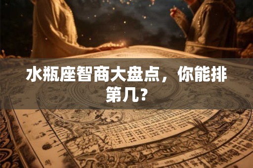水瓶座智商大盘点，你能排第几？