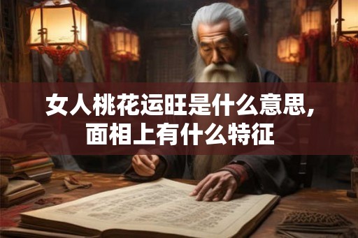 女人桃花运旺是什么意思,面相上有什么特征