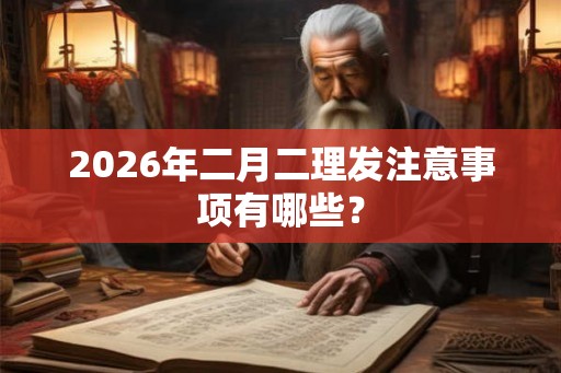 2026年二月二理发注意事项有哪些? 2026年二月二理发注意事项有哪些?