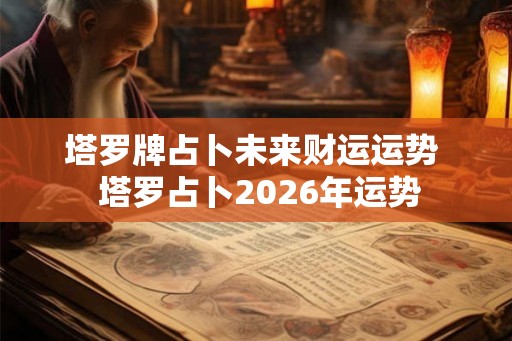 塔罗牌占卜未来财运运势  塔罗占卜2026年运势