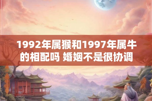 1992年属猴和1997年属牛的相配吗 婚姻不是很协调