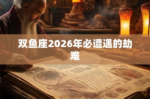 双鱼座2026年必遭遇的劫难