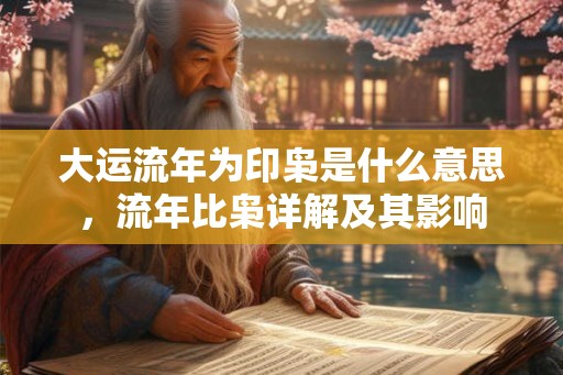 大运流年为印枭是什么意思，流年比枭详解及其影响