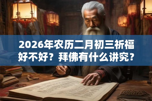 2026年农历二月初三祈福好不好？拜佛有什么讲究？