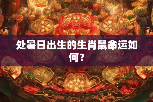 处暑日出生的生肖鼠命运如何？
