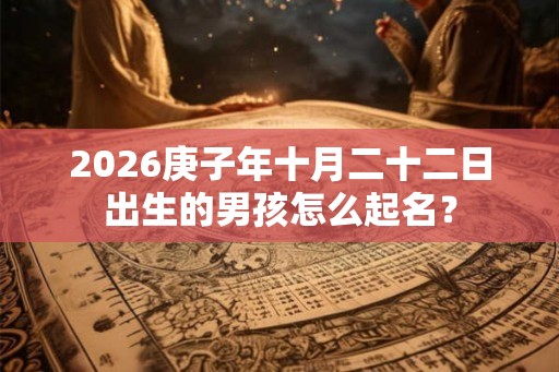 2026庚子年十月二十二日出生的男孩怎么起名？