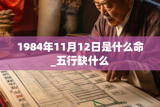 1984年11月12日是什么命_五行缺什么 1984年11月12日是什么命_五行缺什么