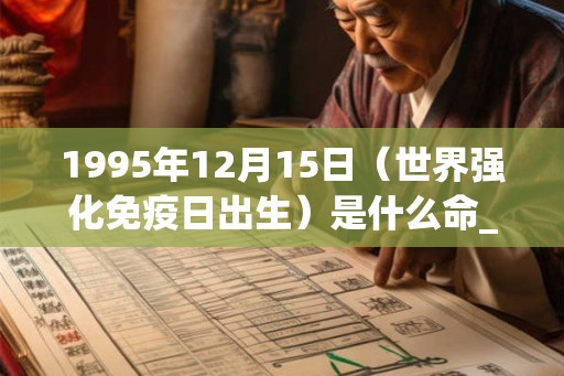 1995年12月15日（世界强化免疫日出生）是什么命_命运如何
