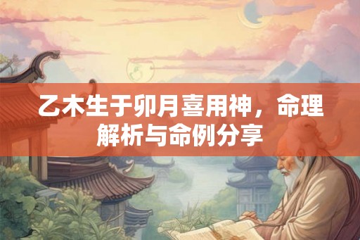 乙木生于卯月喜用神,命理解析与命例分享 乙木生于卯月喜用神,命理解析与命例分享