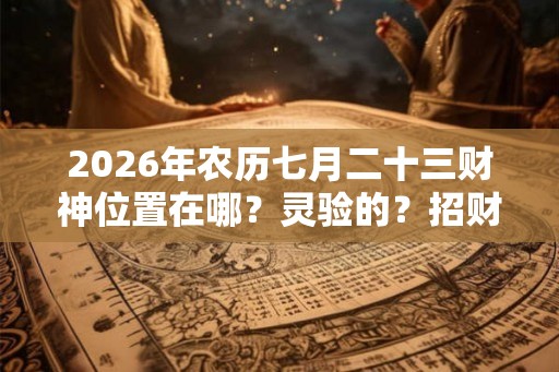 2026年农历七月二十三财神位置在哪？灵验的？招财方法
