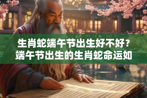 生肖蛇端午节出生好不好？端午节出生的生肖蛇命运如何？