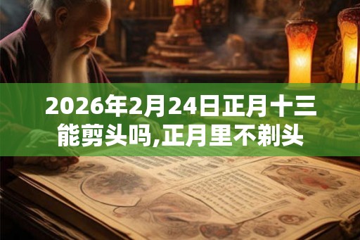 2026年2月24日正月十三能剪头吗,正月里不剃头