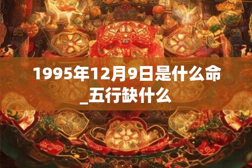 1995年12月9日是什么命_五行缺什么