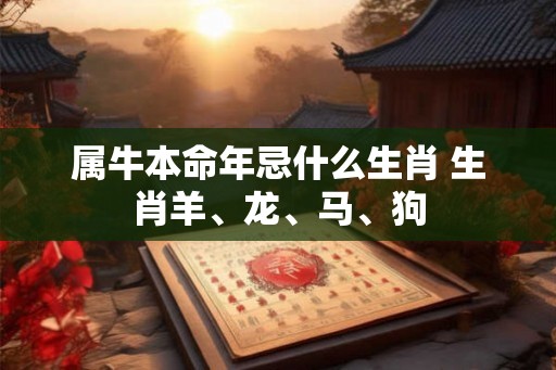 属牛本命年忌什么生肖 生肖羊、龙、马、狗