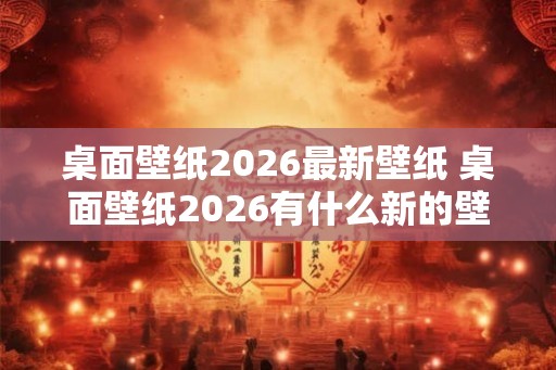 桌面壁纸2026最新壁纸 桌面壁纸2026有什么新的壁纸可供使用