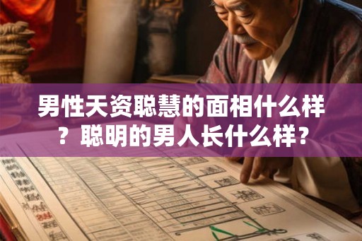 男性天资聪慧的面相什么样？聪明的男人长什么样？