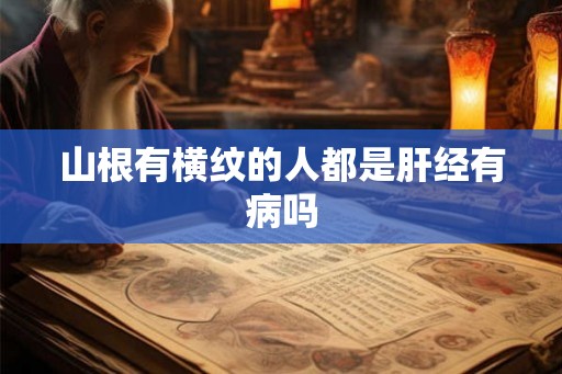 山根有横纹的人都是肝经有病吗 山根有横纹的人都是肝经有病吗