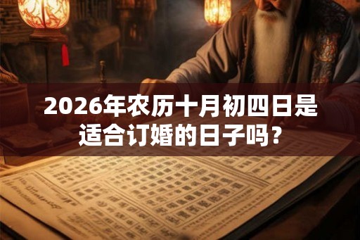 2026年农历十月初四日是适合订婚的日子吗？