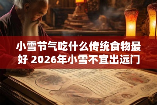 小雪节气吃什么传统食物最好 2026年小雪不宜出远门吗