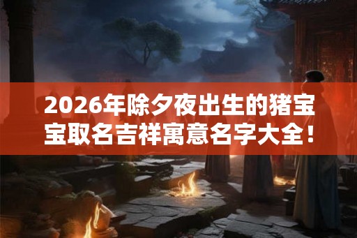 2026年除夕夜出生的猪宝宝取名吉祥寓意名字大全！