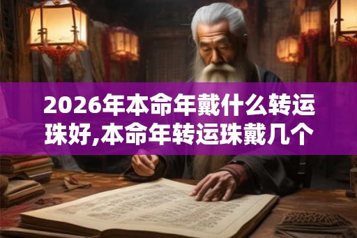 2026年本命年戴什么转运珠好,本命年转运珠戴几个