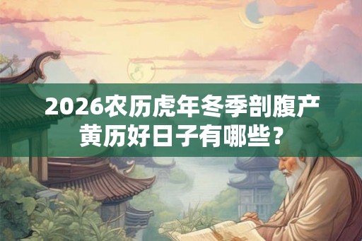 2026农历虎年冬季剖腹产黄历好日子有哪些？
