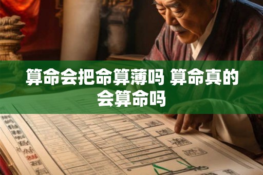算命会把命算薄吗 算命真的会算命吗 算命会把命算薄吗 算命真的会算命吗