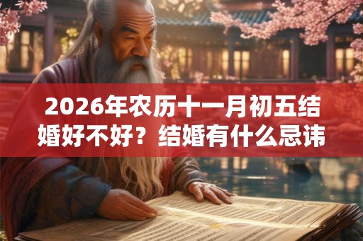 2026年农历十一月初五结婚好不好？结婚有什么忌讳？