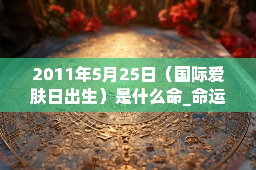 2011年5月25日（国际爱肤日出生）是什么命_命运如何