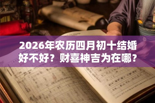 2026年农历四月初十结婚好不好？财喜神吉为在哪？