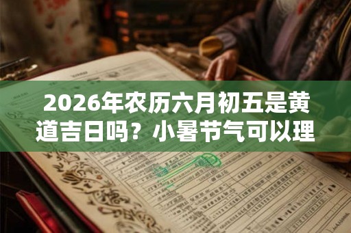 2026年农历六月初五是黄道吉日吗？小暑节气可以理发吗？