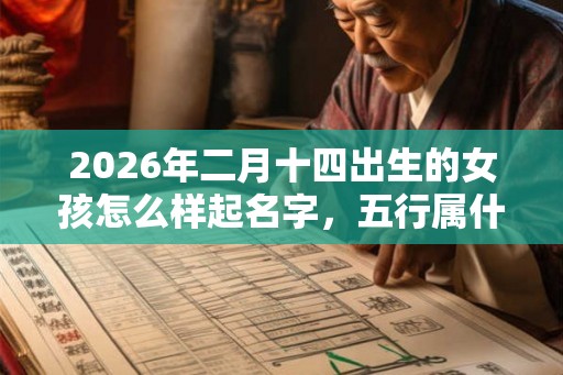 2026年二月十四出生的女孩怎么样起名字，五行属什么