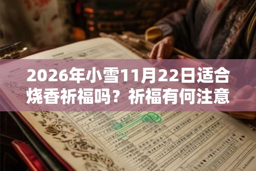 2026年小雪11月22日适合烧香祈福吗？祈福有何注意事项？