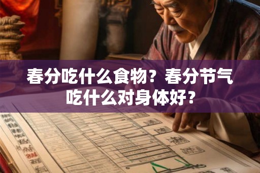 春分吃什么食物?春分节气吃什么对身体好? 春分吃什么食物?春分节气吃什么对身体好?