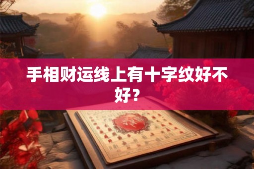 手相财运线上有十字纹好不好？