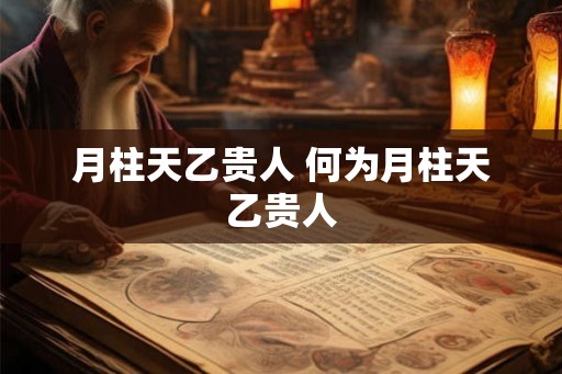 月柱天乙贵人 何为月柱天乙贵人 月柱天乙贵人 何为月柱天乙贵人