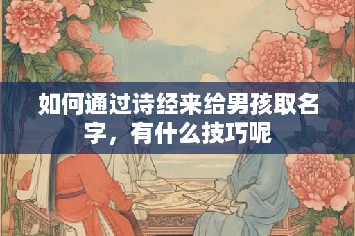 如何通过诗经来给男孩取名字，有什么技巧呢