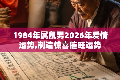 1984年属鼠男2026年爱情运势,制造惊喜催旺运势