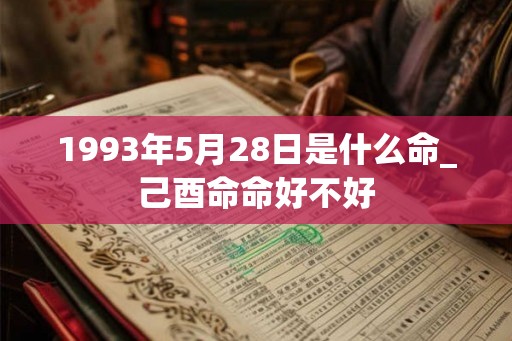 1993年5月28日是什么命_己酉命命好不好 1993年5月28日是什么命_己酉命命好不好