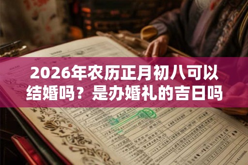 2026年农历正月初八可以结婚吗？是办婚礼的吉日吗？