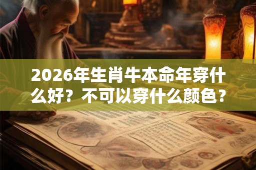 2026年生肖牛本命年穿什么好?不可以穿什么颜色? 2026年生肖牛本命年穿什么好?不可以穿什么颜色?