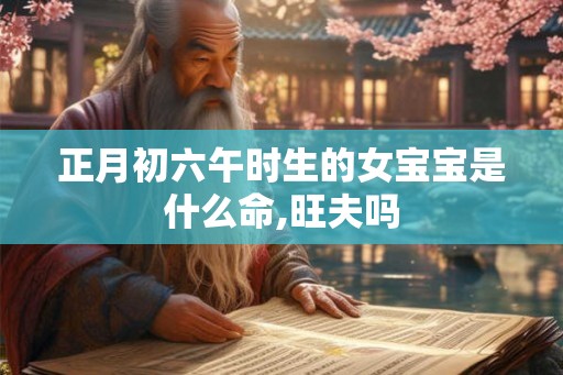正月初六午时生的女宝宝是什么命,旺夫吗