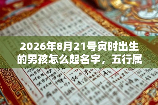 2026年8月21号寅时出生的男孩怎么起名字，五行属什么
